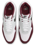 Nike Air Max 1 'Dark Team Red' Sneakers - White / Red / Grey