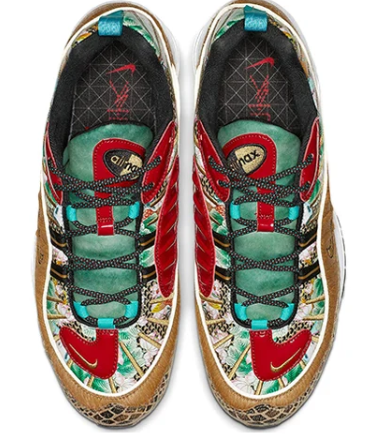 Nike Air Max 98 'Chinese New Year' (2019) Sneakers - Multi-Color / Gold / Red