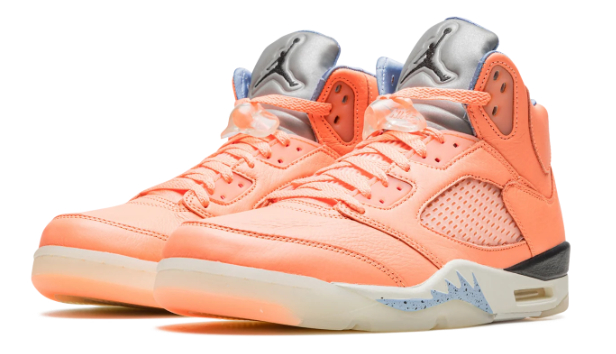 DJ Khaled x Air Jordan 5 Retro 'We The Best - Crimson Bliss' Sneakers - Coral / Blue