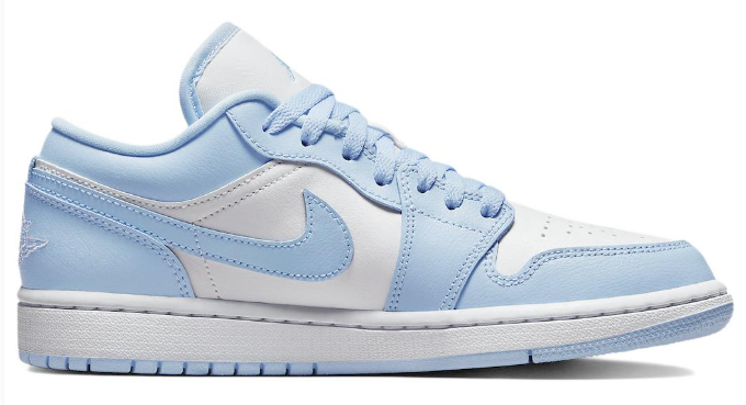 Women's Air Jordan 1 Low 'Ice Blue' – White/Ice Blue