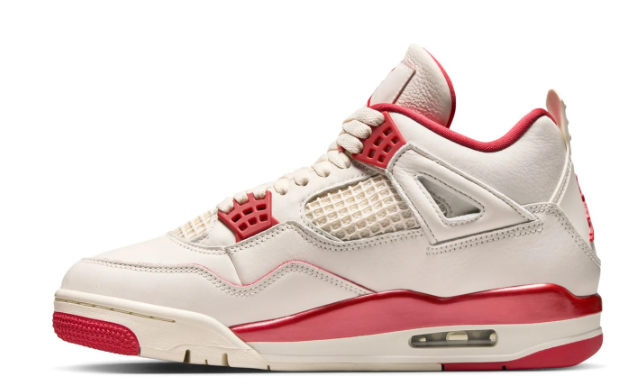 Women's Air Jordan 4 Retro – Cream & Red