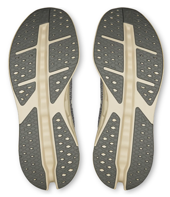 On Cloudsurfer Max Running Shoes – Gray & Cream