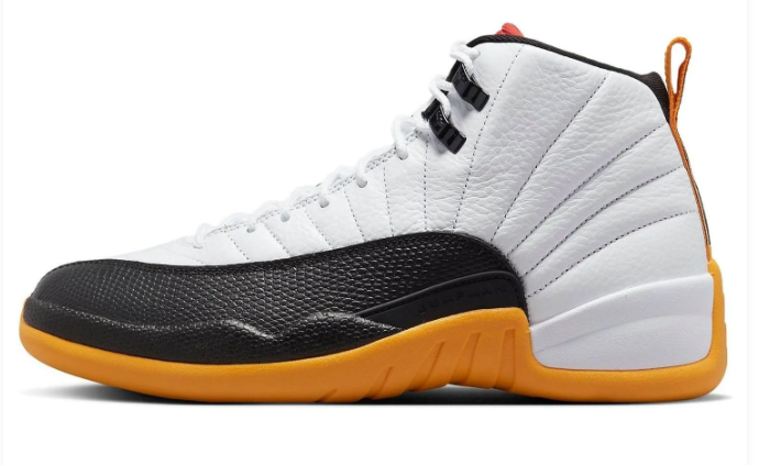 Air Jordan 12 Retro '25 Years in China' Sneakers - White / Taxi Yellow