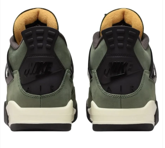 Undefeated x Air Jordan 4 Retro (2005) Sneakers - Olive / Black