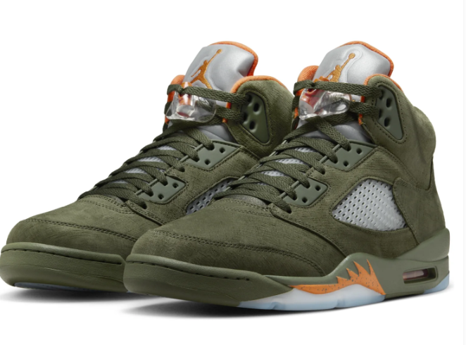 Air Jordan 5 Retro 'Olive' (2024) Sneakers - Olive / Orange
