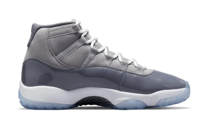 Air Jordan 11 Retro 'Cool Grey' Sneakers - Grey / White