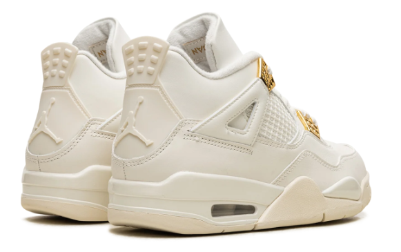 Air Jordan 4 Women's 'Sail' Sneakers - Off-White