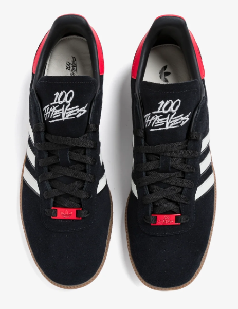 adidas Originals x 100 Thieves Suede Sneakers - Core Black