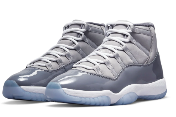 Air Jordan 11 Retro 'Cool Grey' Sneakers - Grey / White