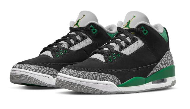Air Jordan 3 Retro "Pine Green" – Black/Pine Green/Cement Grey