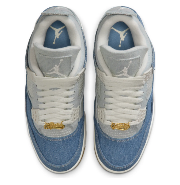 Air Jordan 4 Women's Sneakers - Blue Denim