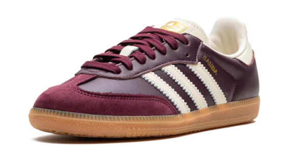 adidas Women's Samba OG – Cream White / Earth Strata / Maroon