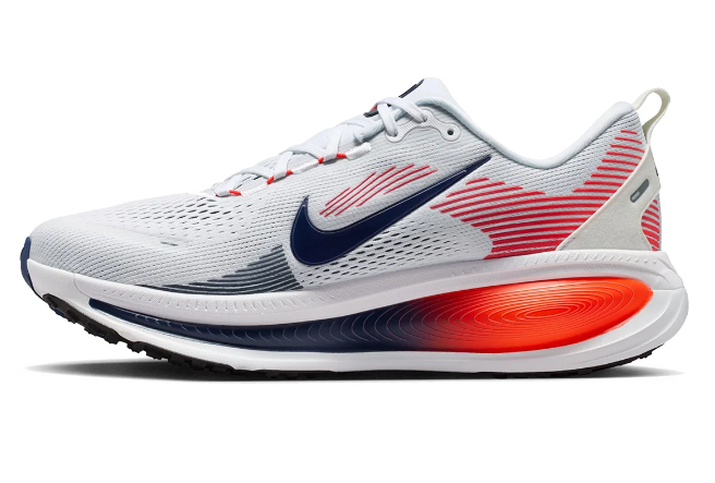 Nike Vomero Premium Running Shoes – White, Navy & Red