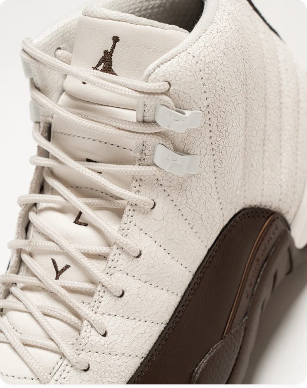 SoleFly x Air Jordan 12 Retro SP 'Café' Sneakers - White / Brown