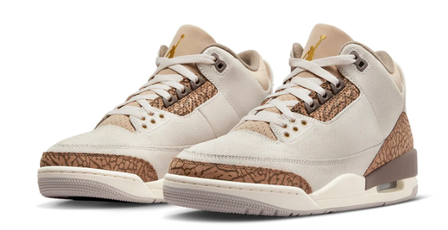 Air Jordan 3 Men's Sneakers – Cream/Tan/Brown/Gold