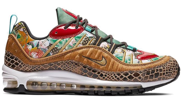 Nike Air Max 98 'Chinese New Year' (2019) Sneakers - Multi-Color / Gold / Red