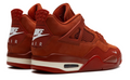 Nigel Sylvester x Air Jordan 4 Retro OG SP 'Brick by Brick' Sneakers - Orange / Sail (Pre-Owned)