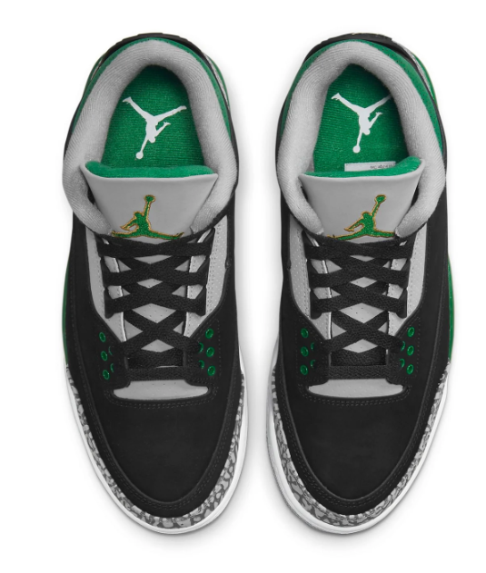 Air Jordan 3 Retro "Pine Green" – Black/Pine Green/Cement Grey