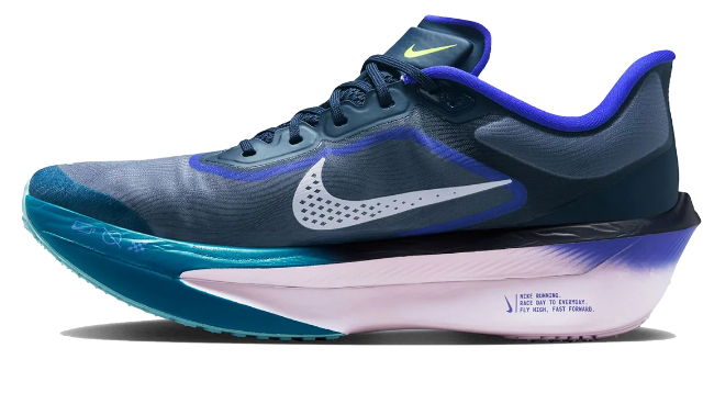 Nike Women's Zoom Fly 6 Glam Running Shoes – Dark Obsidian & Multicolor