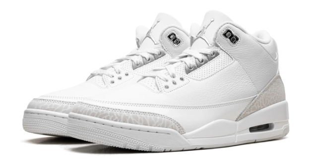 Air Jordan 3 Retro "Pure Money" (2025) – White/Silver