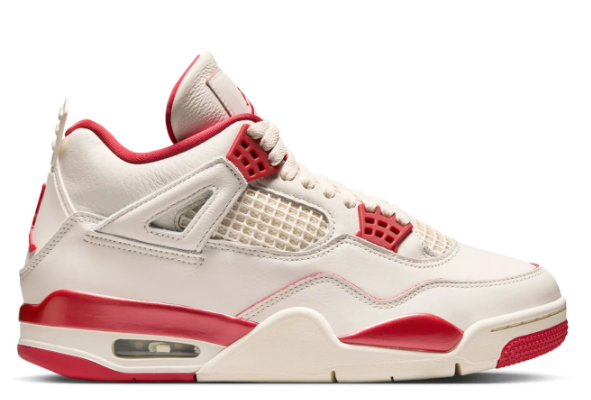 Women's Air Jordan 4 Retro – Cream & Red