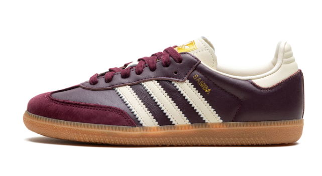 adidas Women's Samba OG – Cream White / Earth Strata / Maroon