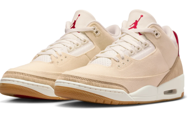 Levi's x Air Jordan 3 "Year of the Horse" – Ecru/Sail/Gym Red