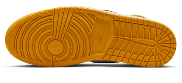Air Jordan 1 Retro High OG 'Yellow Ochre' Sneakers - Yellow / Black / Sail