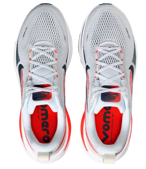 Nike Vomero Premium Running Shoes – White, Navy & Red