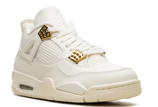 Air Jordan 4 Women's 'Sail' Sneakers - Off-White