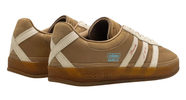 Bad Bunny x Lionel Messi x adidas Gazelle Indoor – Tan/Cream