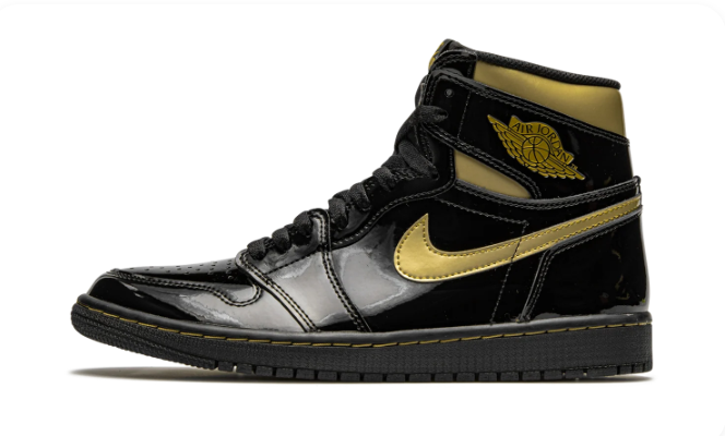 Air Jordan 1 Retro High OG "Black Metallic Gold" (2020) – Black/Gold