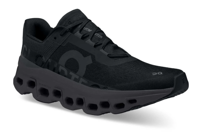 On Cloudmonster Running Shoes – Black / Magnet