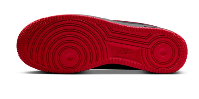 Nike Air Force 1 Low '07 'Bred' Sneakers - Black / University Red