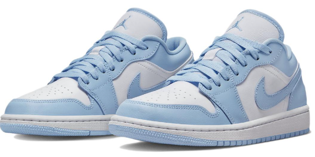 Women's Air Jordan 1 Low 'Ice Blue' – White/Ice Blue