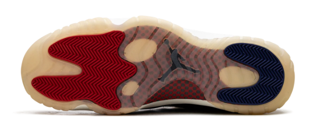 Air Jordan 11 Retro 'Rare Air' (2025) Sneakers - White / Royal Blue / Red